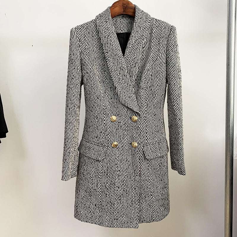 Elegant Slim Coat, Stylish Winter Outerwear, Woolen Coat Fashion - available at Sparq Mart