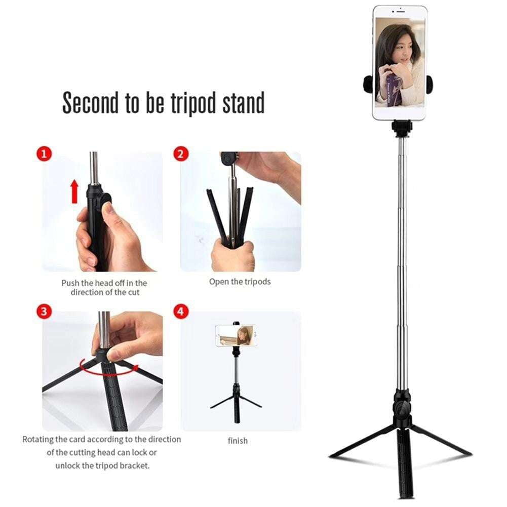 Bluetooth Selfie Tripod, Selfie Stick Stand, Smartphone Photography Kit - available at Sparq Mart