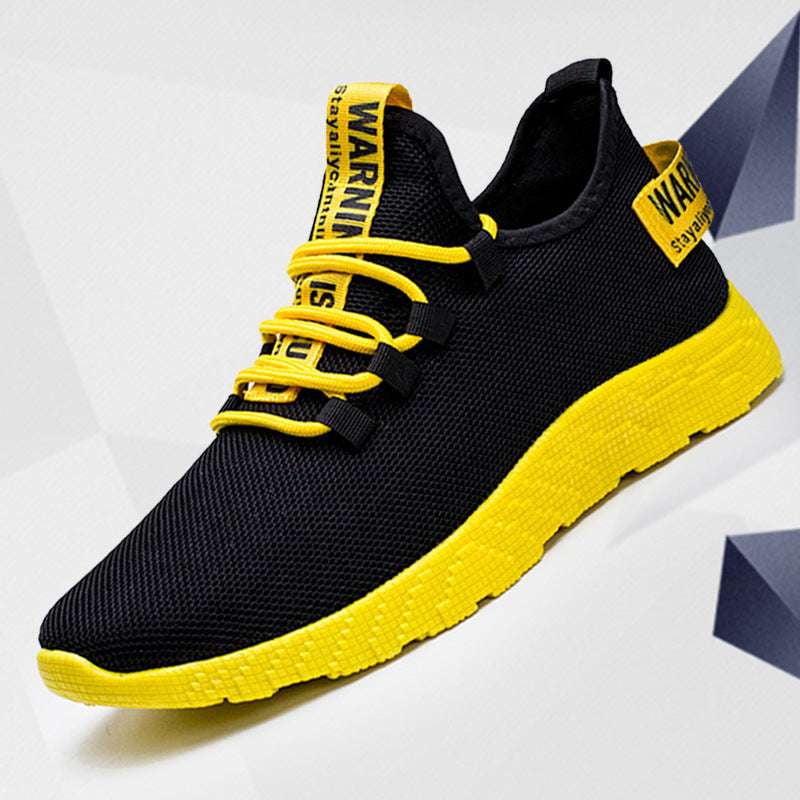 Breathable Sports Shoes, Korean Casual Footwear, Youth Running Sneakers - available at Sparq Mart