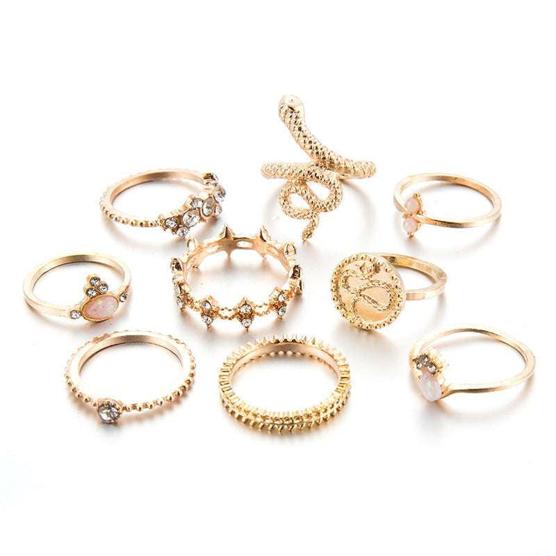 elegant alloy jewelry, unisex gold rings, zodiac diamond ring - available at Sparq Mart