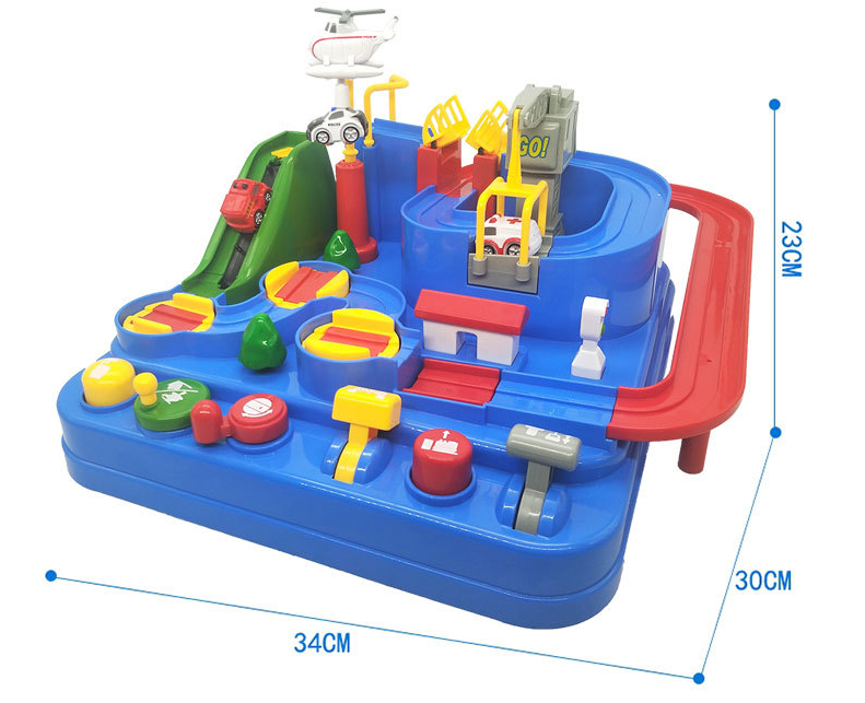 Educational Train Playset, Interactive Car Track, Kids Adventure Toy - available at Sparq Mart