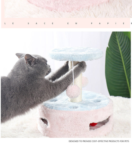 Cat Climbing Furniture, Interactive Cat Tower, Sisal Scratching Post - available at Sparq Mart