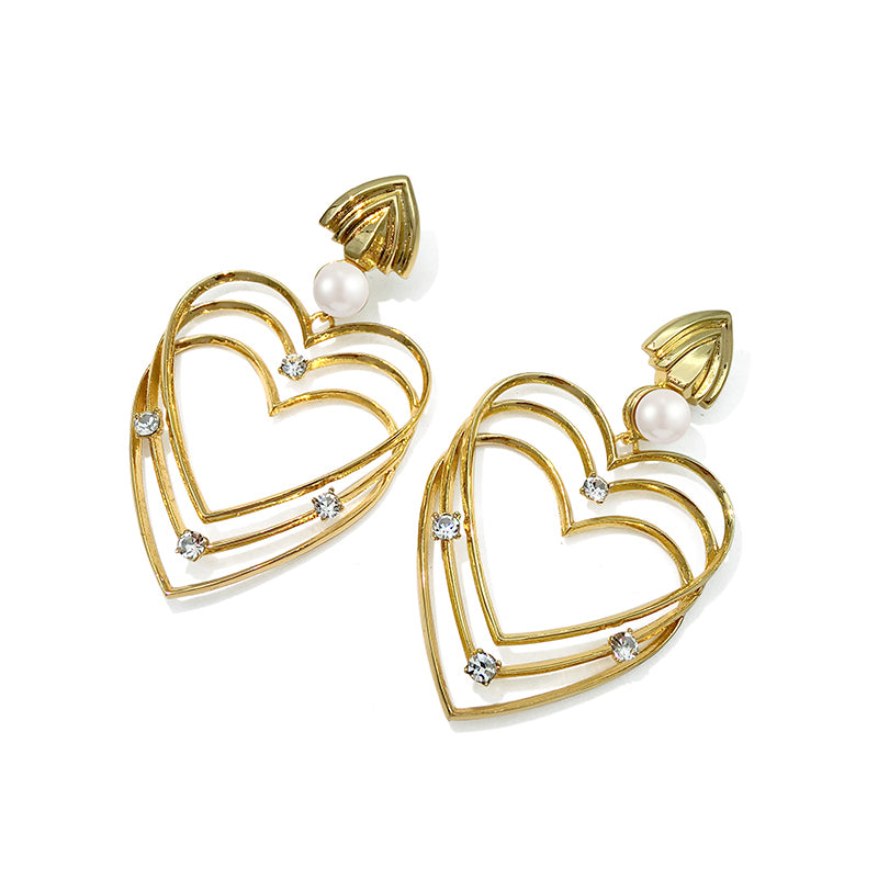 Chic Waterdrop Earring, Love Heart Earrings, Simple Bell Earrings - available at Sparq Mart