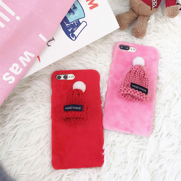 Christmas iPhone Case, Cute Animal Cover, Plush Phone Protector - available at Sparq Mart