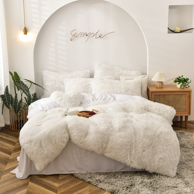 Luxury Bedspread Set, Plush Comforter Kit, Velvet Bedding Set - available at Sparq Mart