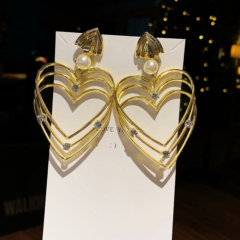 Chic Waterdrop Earring, Love Heart Earrings, Simple Bell Earrings - available at Sparq Mart