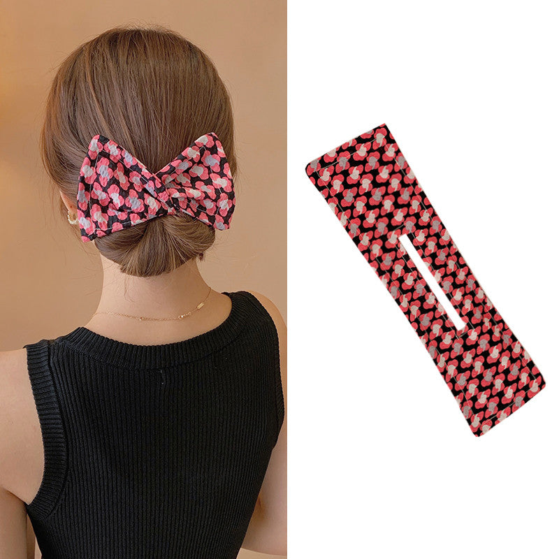 Bow Hairpin Style, Chic Hair Accessory, Japanese Bow Clip - available at Sparq Mart