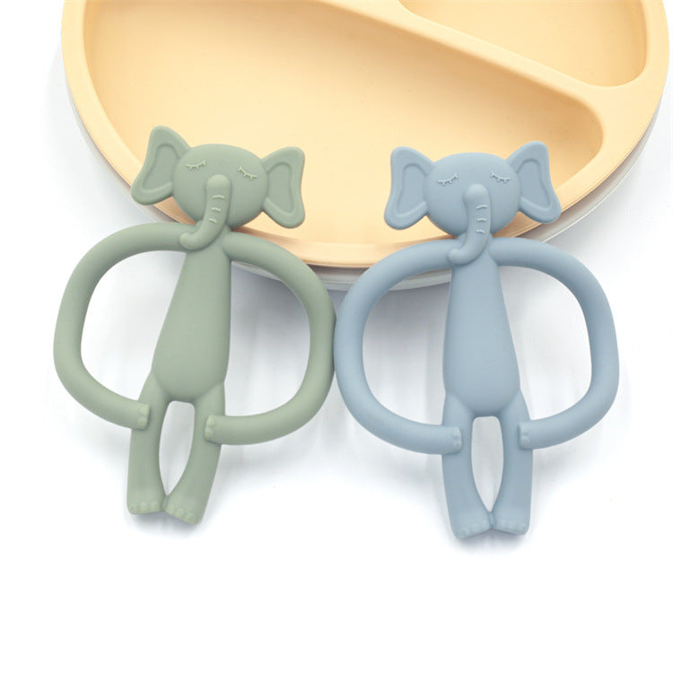 Colorful Teething Toy, Safe Molar Teether, Toddler Silicone Teether - available at Sparq Mart