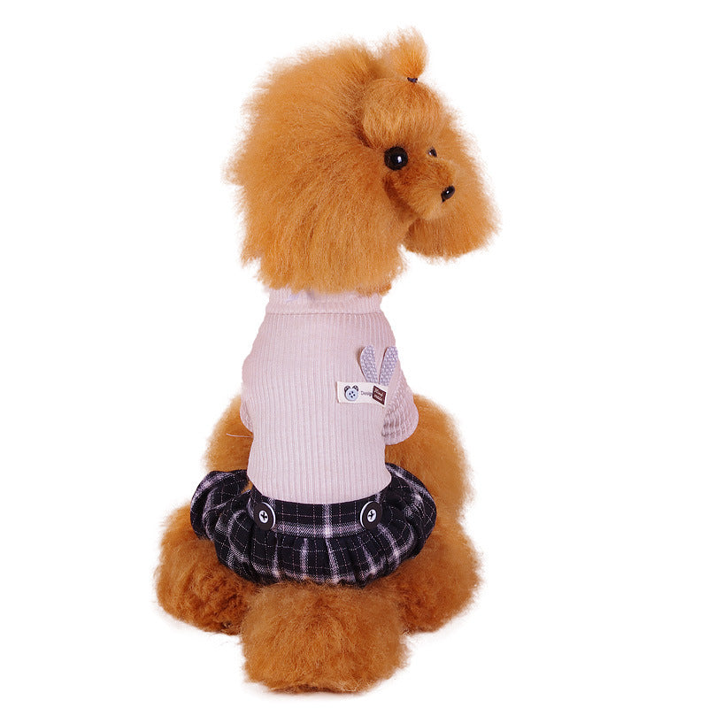 Autumn Dog Outfit, Pet Clothes Cotton, Warm Puppy Apparel - available at Sparq Mart